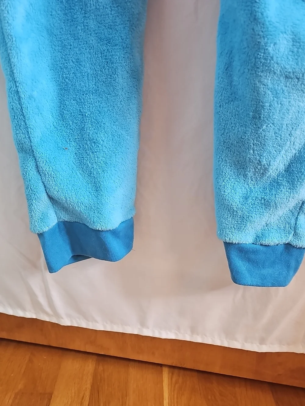 Vintage Adult Toy Story Blue Alien Hooded One-Piece Pajamas